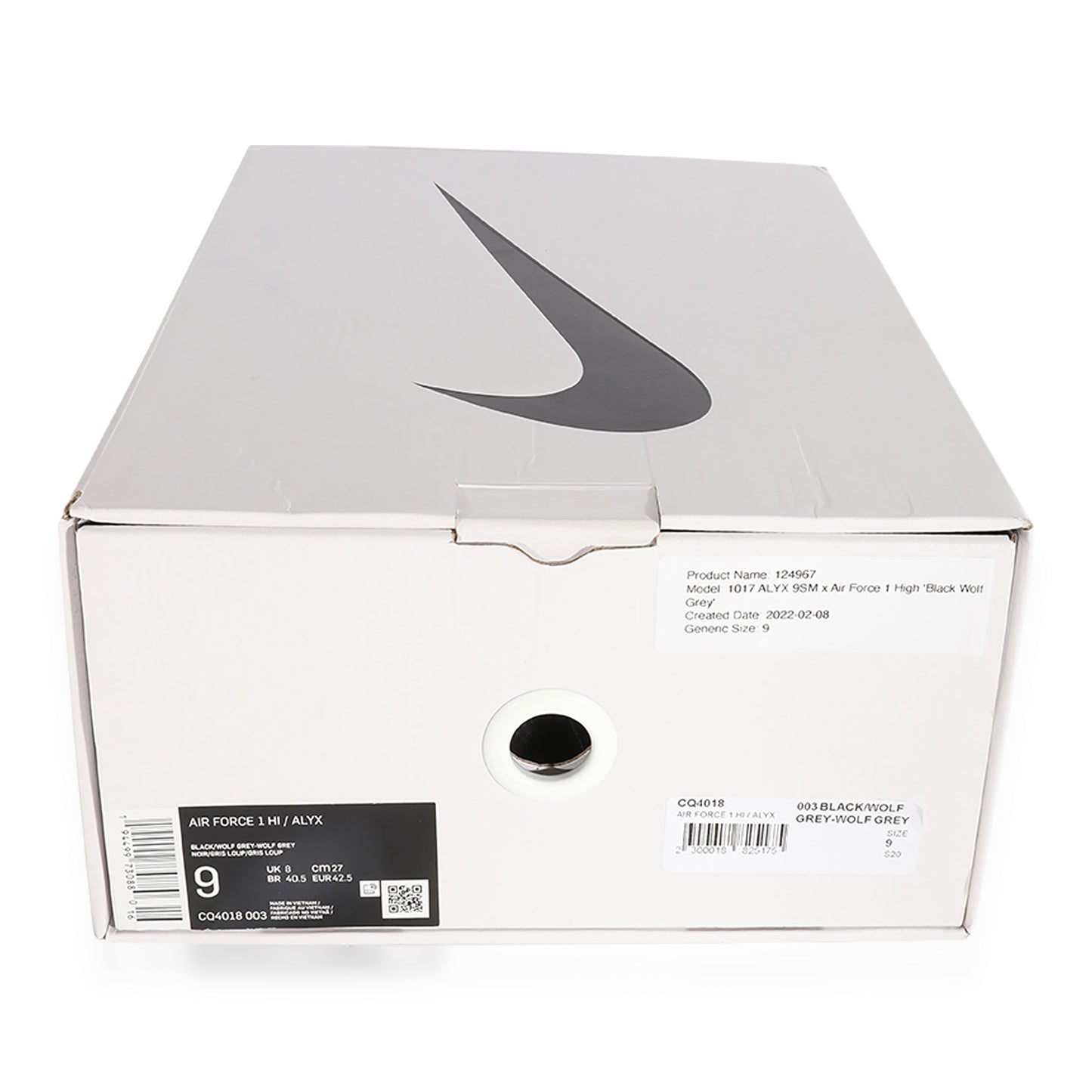 1017 ALYX 9SM x Air Force 1 High 'Black Wolf Grey'