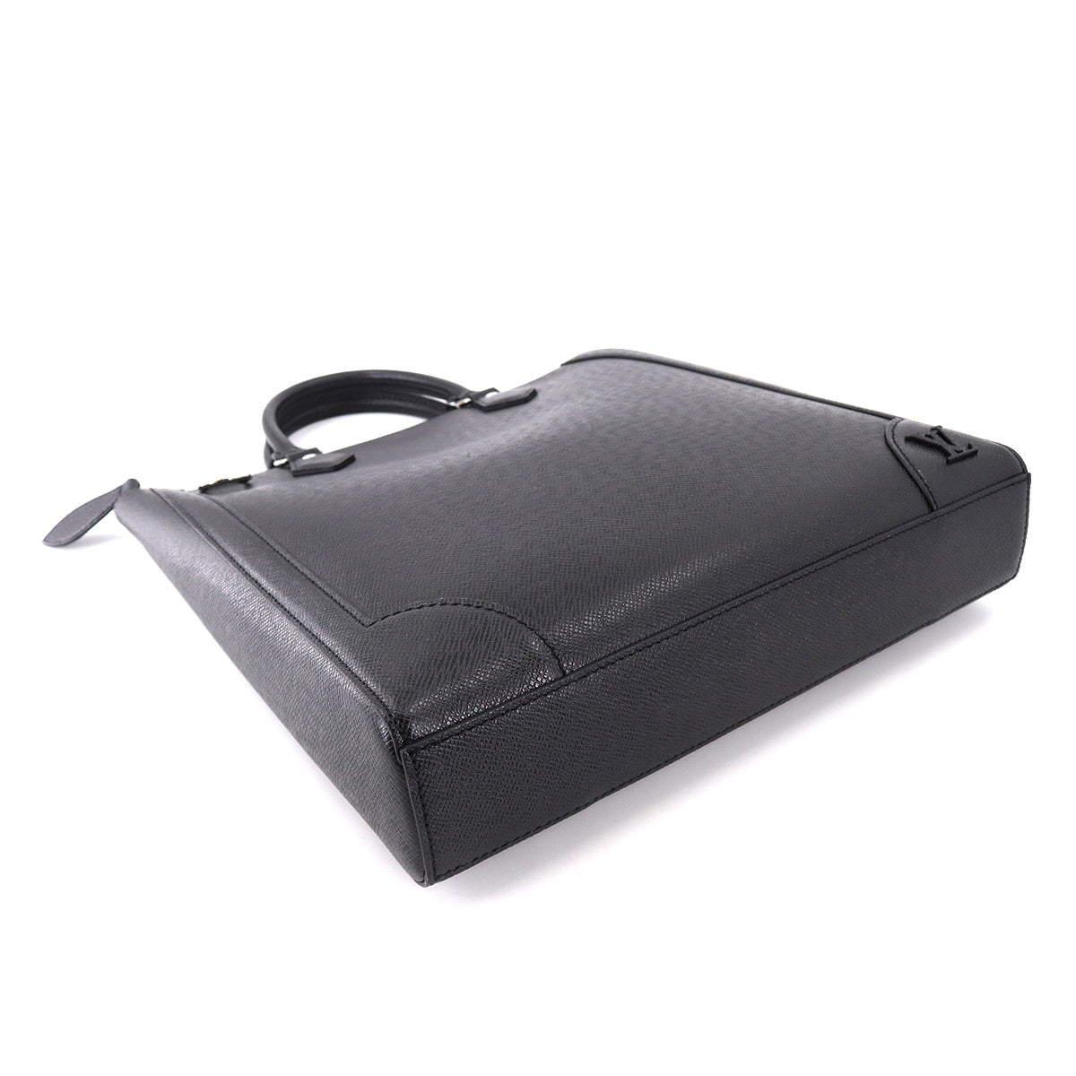 Louis Vuitton Taiga Vertical Tote Shoulder Bag Leather Black