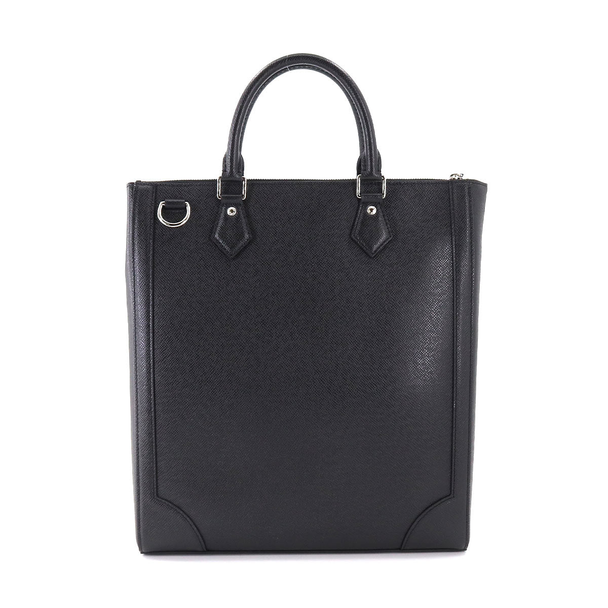 Louis Vuitton Taiga Vertical Tote Shoulder Bag Leather Black